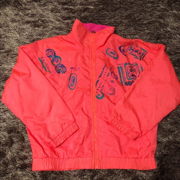 vintage fila windbreaker jacket